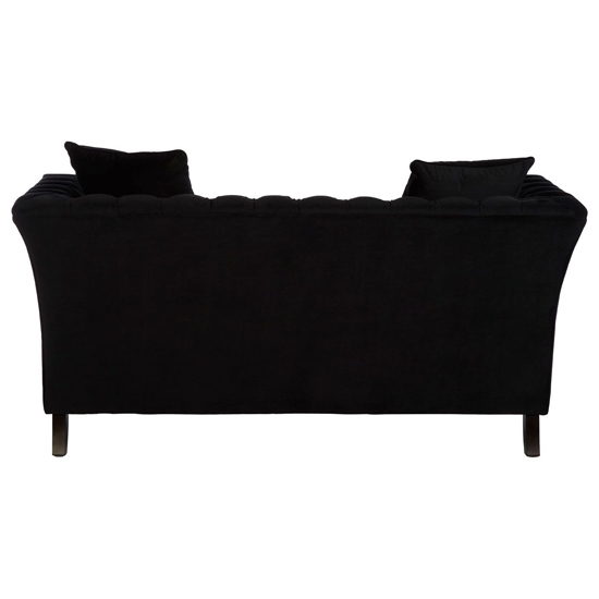 Dartford Upholstered Velvet 2 Seater Sofa In Onyx Black_4