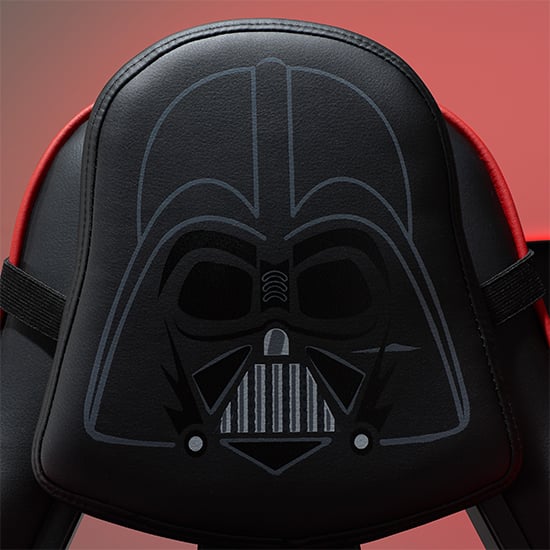 Darth Vader Hero Faux Leather Childrens Gaming Chair In Red_4