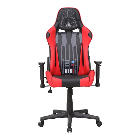Darth Vader Hero Faux Leather Childrens Gaming Chair In Red_9
