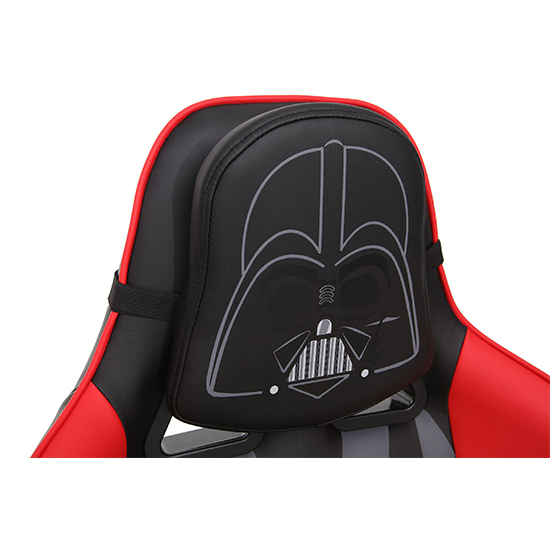 Darth Vader Hero Faux Leather Childrens Gaming Chair In Red_10