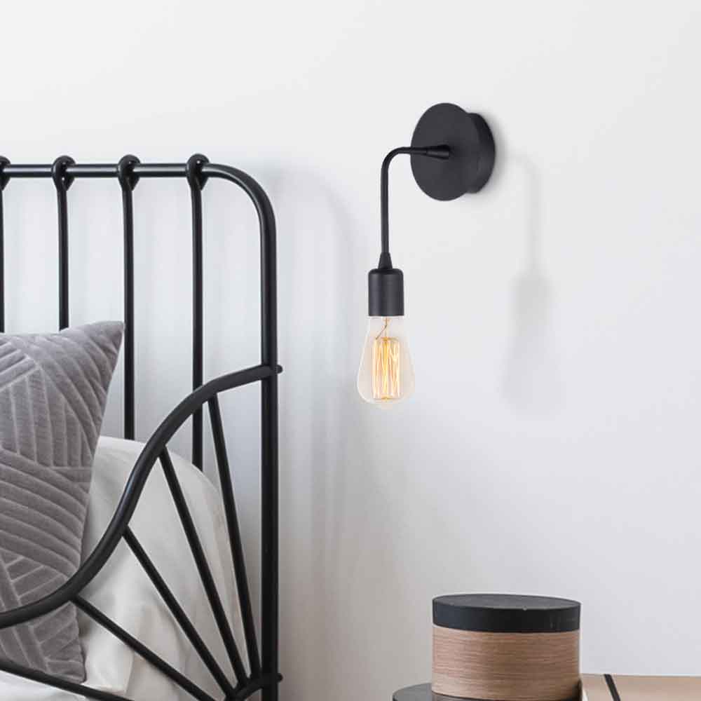 Dartini Metal Wall Lamp in Black