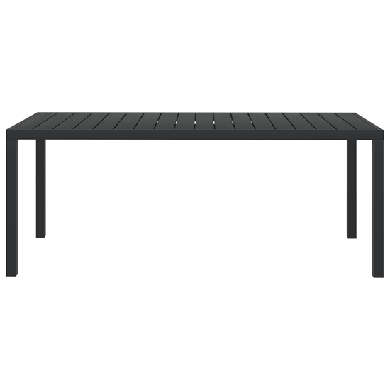 Darwen Aluminium Garden Dining Table Large In Black