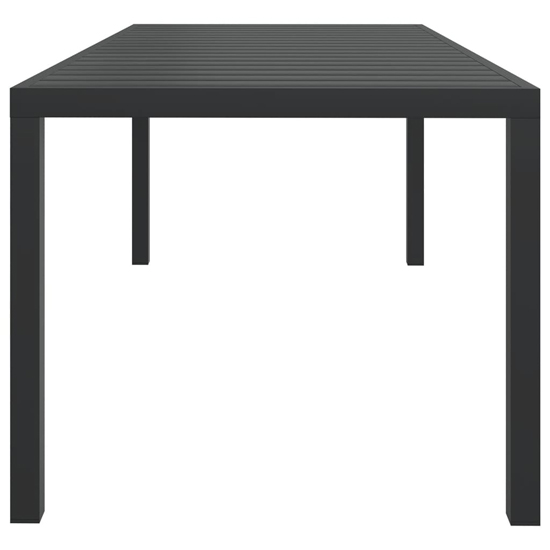 Darwen Aluminium Garden Dining Table Large In Black