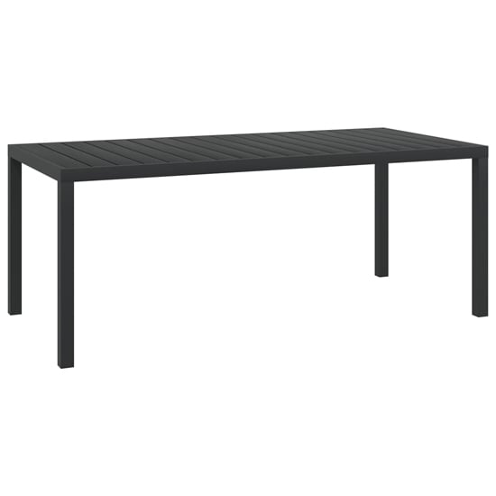 Product photograph of Darwen Aluminium Garden Dining Table Large In Black from Furniture in Fashion