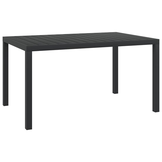 Product photograph of Darwen Aluminium Garden Dining Table Medium In Black from Furniture in Fashion