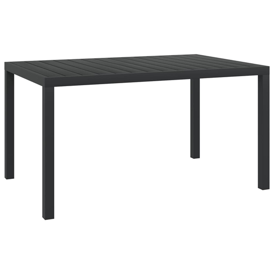 Read more about Darwen aluminium garden dining table medium in black