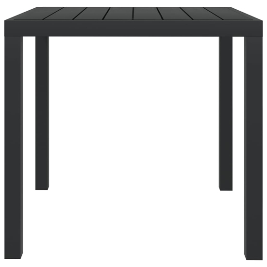 Darwen Aluminium Garden Dining Table Small In Black