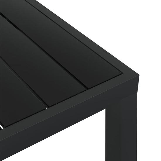 Darwen Aluminium Garden Dining Table Small In Black