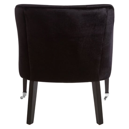 Darwo Upholstered Velvet Armchair In Black