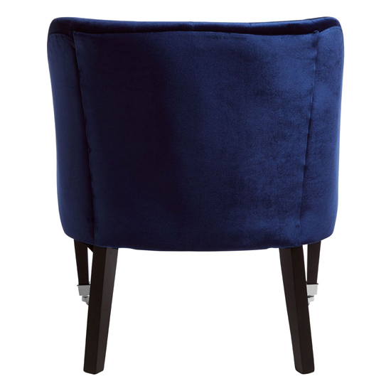 Darwo Upholstered Velvet Armchair In Blue