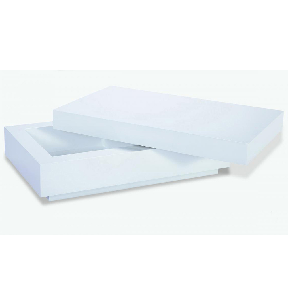 Daryl High Gloss Coffee Table In White