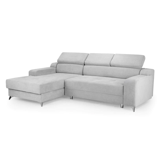 Davao Electric Fabric Corner Sofabed Left Hand In Grey