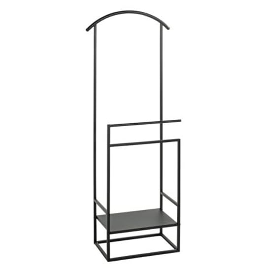 Product photograph of Davenport Metal Valet Stand In Black from Furniture in Fashion