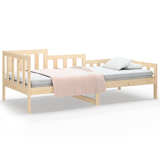 Davey Solid Pinewood Single Day Bed In Natural