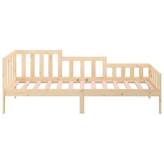 Davey Solid Pinewood Single Day Bed In Natural