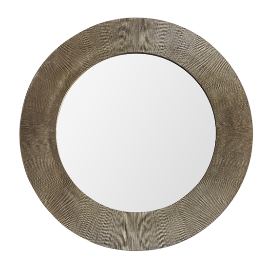 Read more about Davis large wall mirror in antique brass aluminium frame