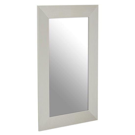 Dawei Rectangular Wall Mirror With Champagne Wooden Frame_1