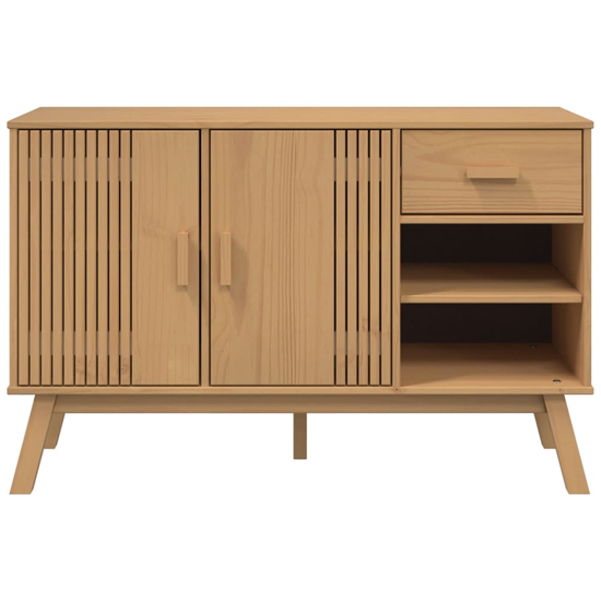 Dawlish Wooden Sideboard With 2 Doors 1 Drawers In Brown