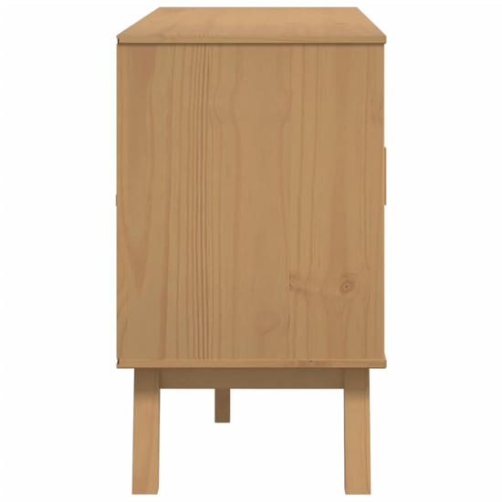 Dawlish Wooden Sideboard With 2 Doors 3 Drawers In Brown
