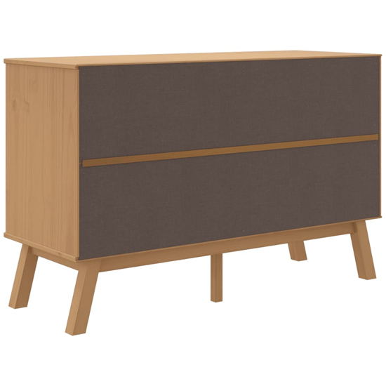 Dawlish Wooden Sideboard With 2 Doors 3 Drawers In Brown