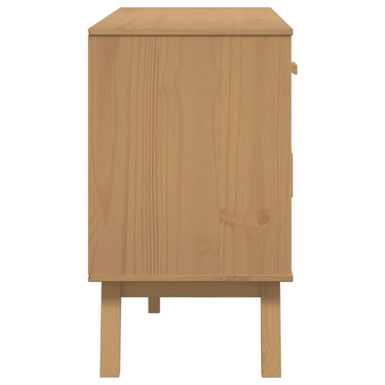 Dawlish Wooden Sideboard With 3 Doors 3 Drawers In Brown