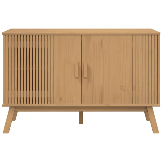 Dawlish Wooden Storage Cabinet With 2 Doors In Brown