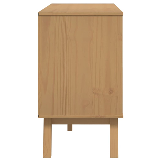 Dawlish Wooden Storage Cabinet With 2 Doors In Brown