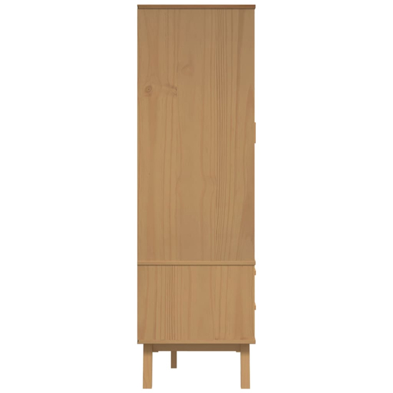 Dawlish Wooden Wardrope With 2 Doors In Grey And Brown
