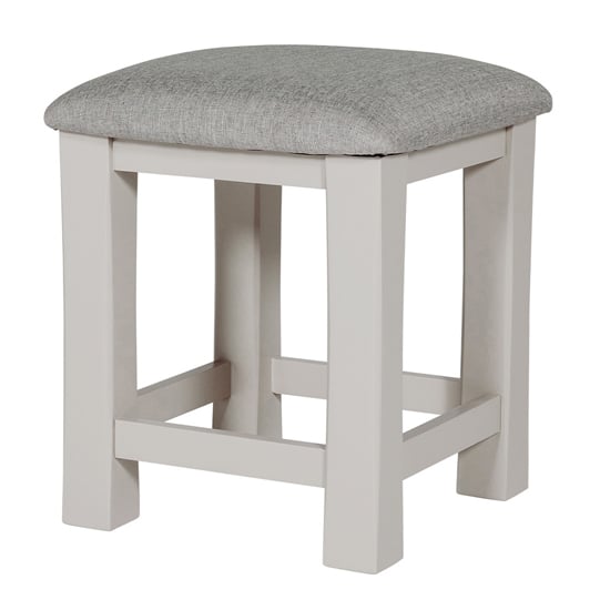 Read more about Dawson wooden dressing stool in taupe