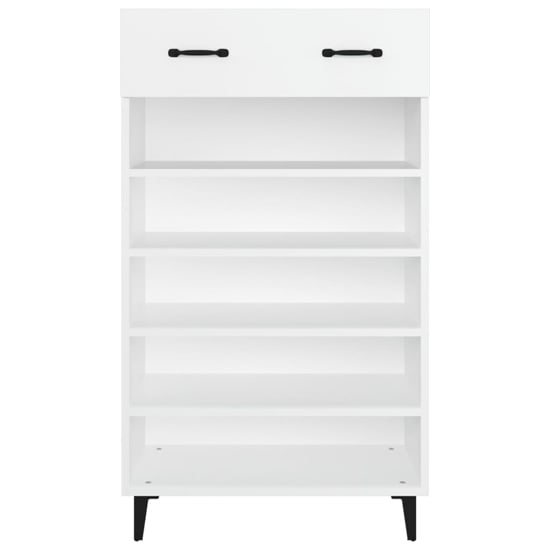 Decatur Wooden Shoe Storage Rack In White