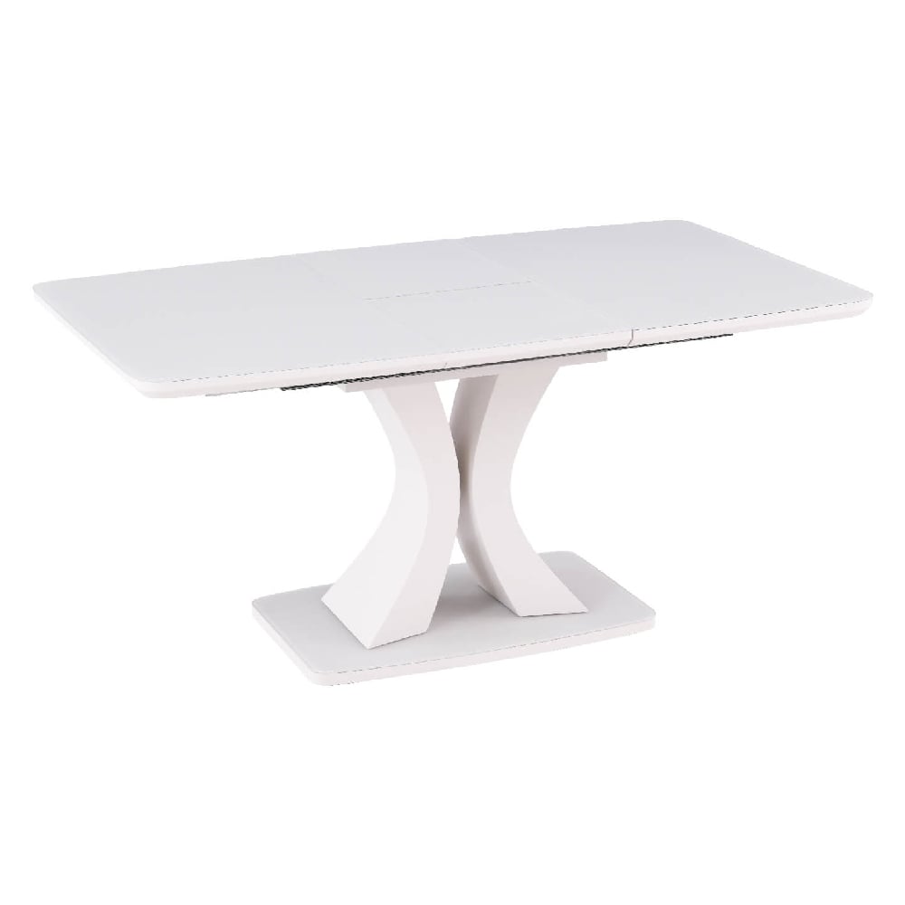 Product photograph of Decatur Glass Small Extending Dining Table In Greige from Furniture in Fashion