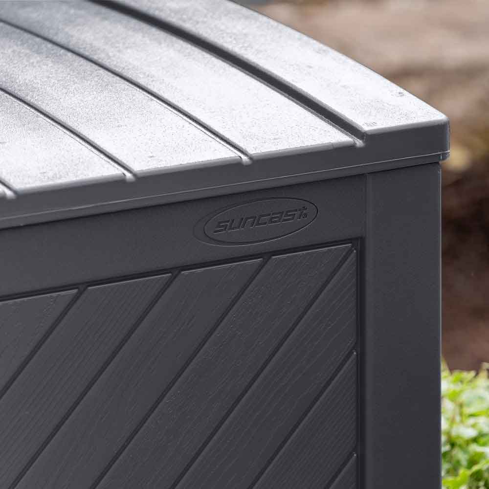 Decluttered Reinforced Resin Garden 507L Storage Box in Cyberspace Grey