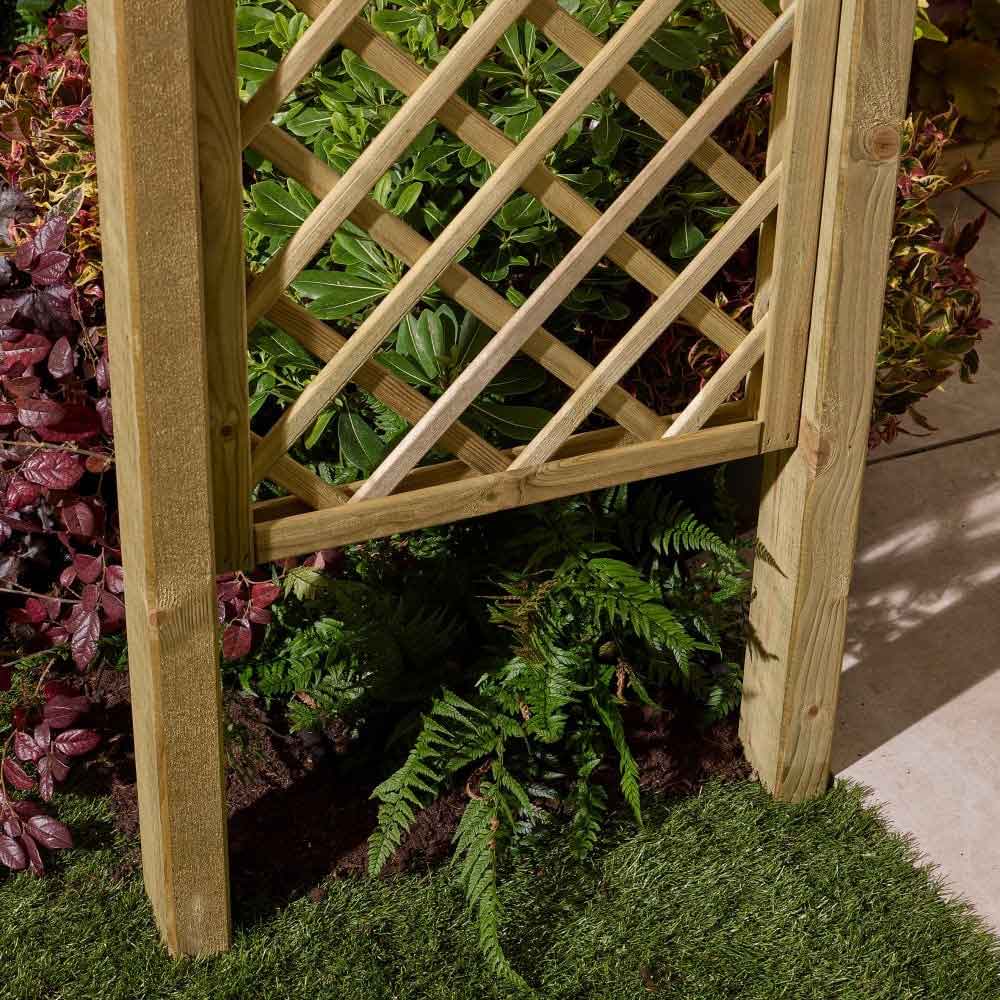 Decluttered Garden Wooden Arch In Natural