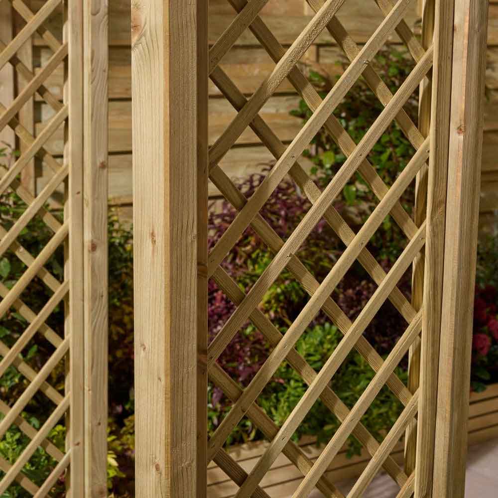 Decluttered Garden Wooden Arch In Natural
