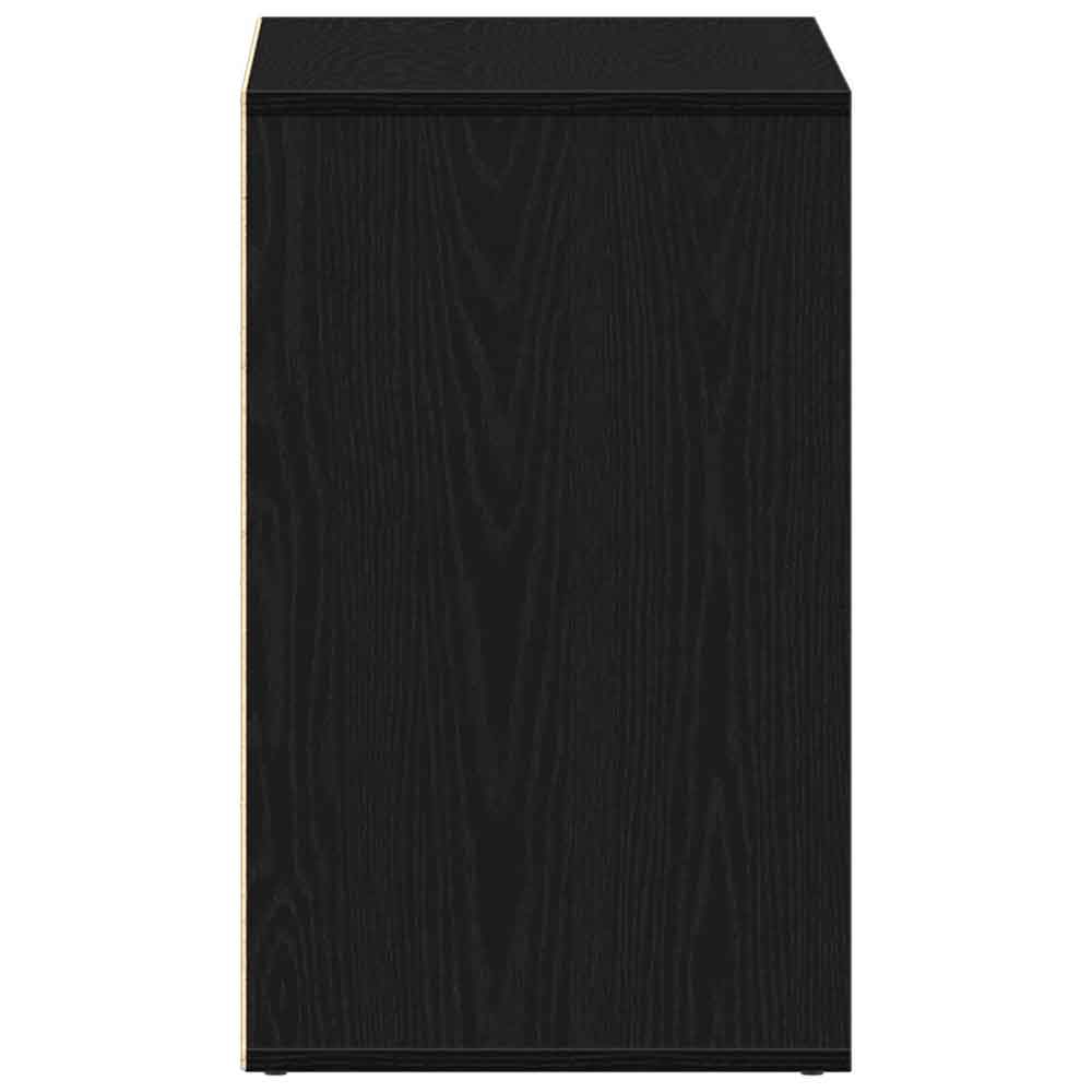 Deion Wooden Clothes Storage With Self In Black Oak
