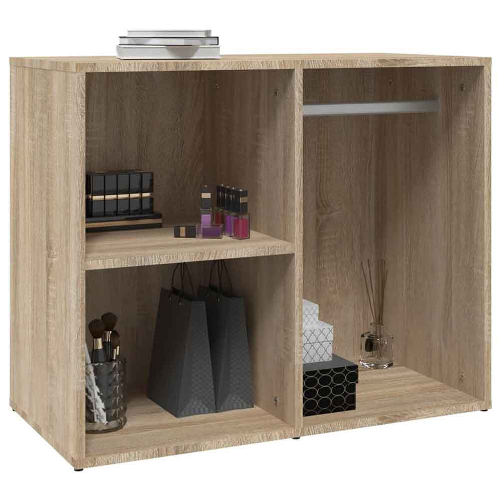 Deion Wooden Clothes Storage With Self In Sonoma Oak