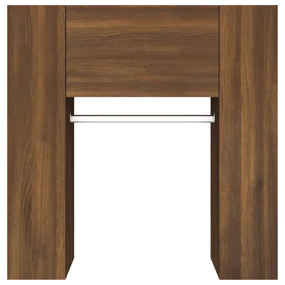 Deion Wooden Hallway Storage In Brown Oak Furniture in Fashion
