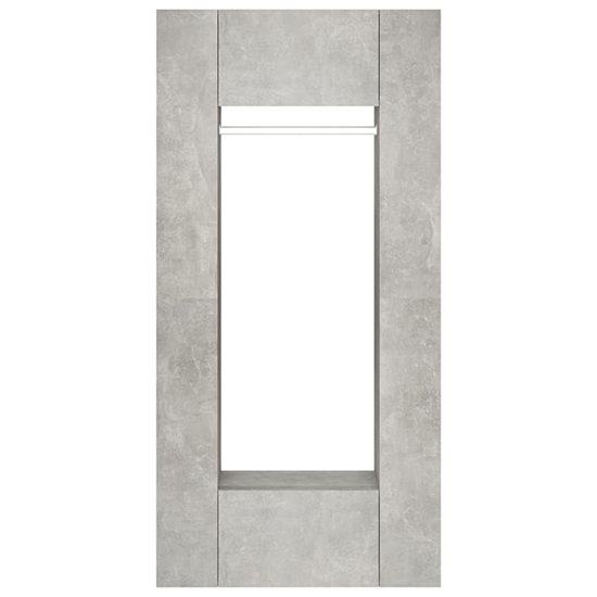 Deion Wooden Hallway 2 Piece Storage Cabinet In Concrete Grey