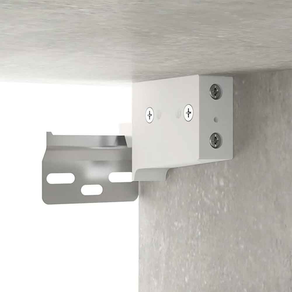 Deion Wooden Hallway Storage Cabinet In Concrete Grey