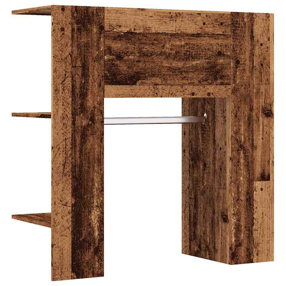 Deion Wooden Hallway Storage Cabinet In Old Wood