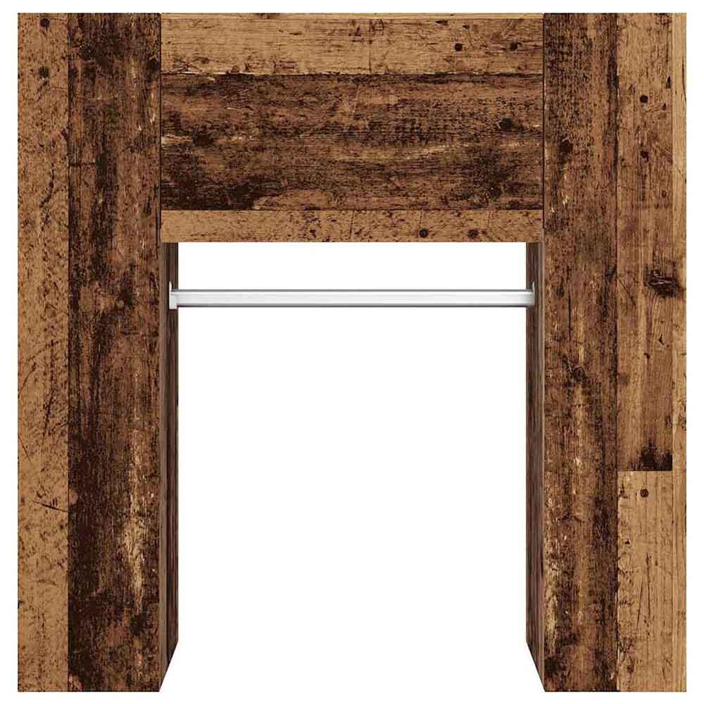 Deion Wooden Hallway Storage Cabinet In Old Wood