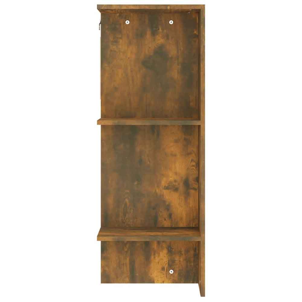 Deion Wooden Hallway Storage Cabinet In Smoked Oak