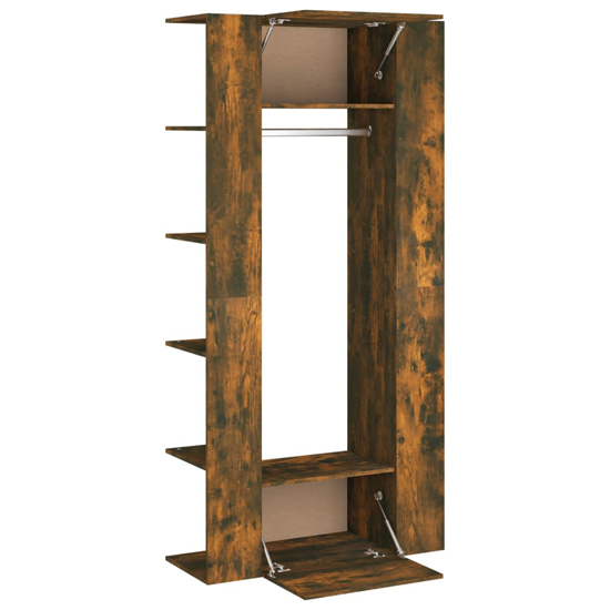 Deion Wooden Hallway Storage Cabinet In Smoked Oak_5