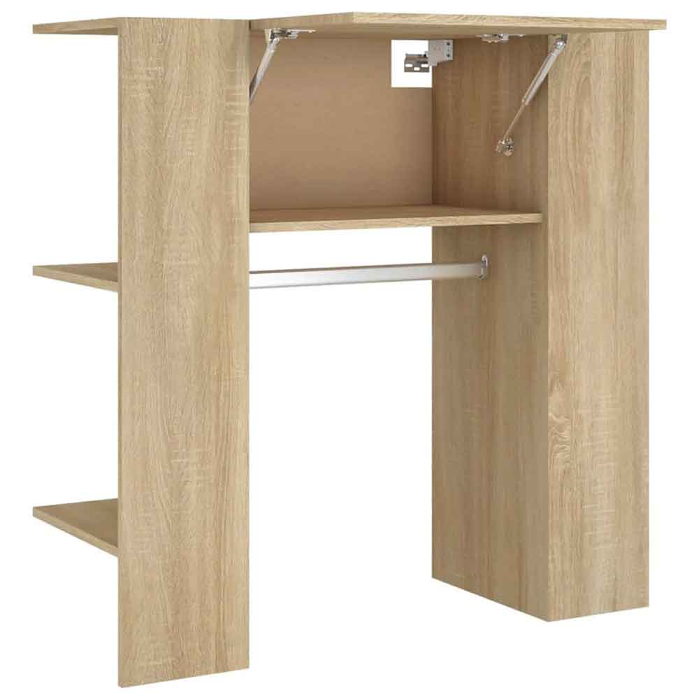 Deion Wooden Hallway Storage Cabinet In Sonoma Oak
