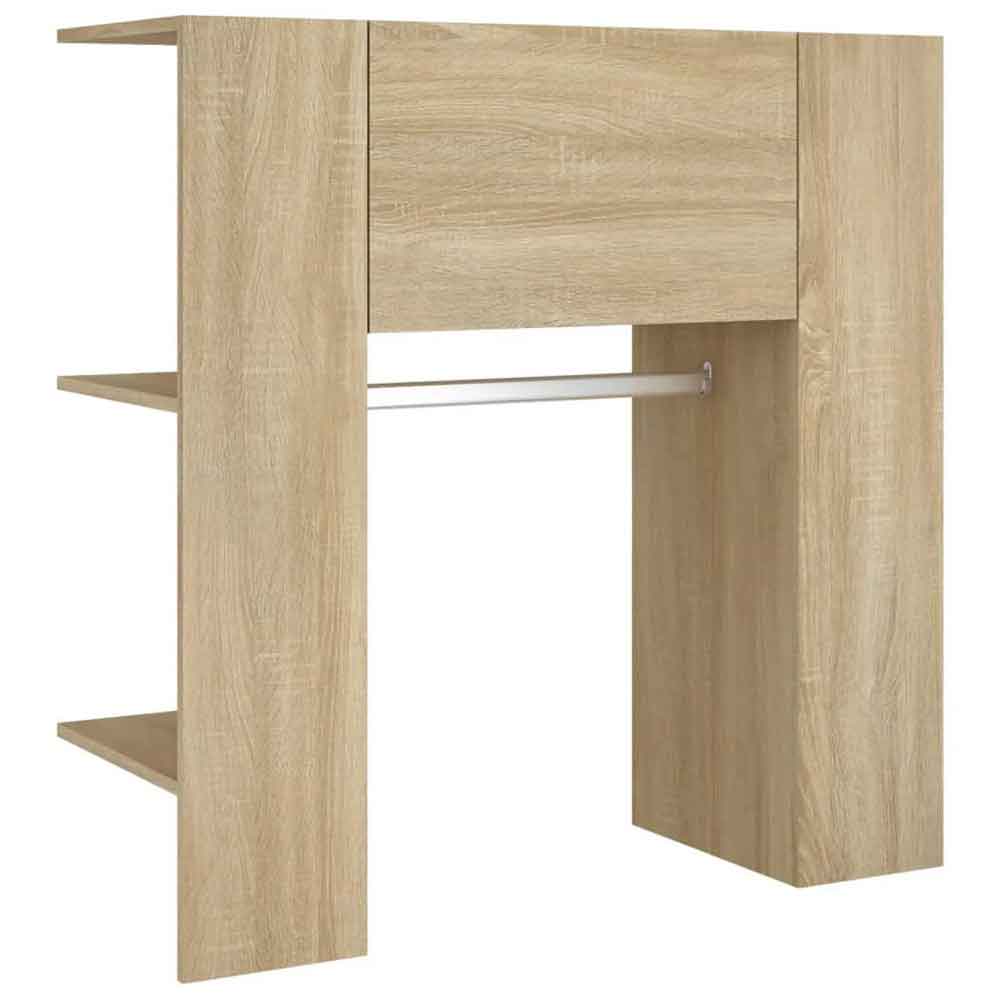 Deion Wooden Hallway Storage Cabinet In Sonoma Oak