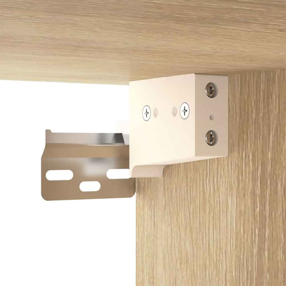 Deion Wooden Hallway Storage Cabinet In Sonoma Oak