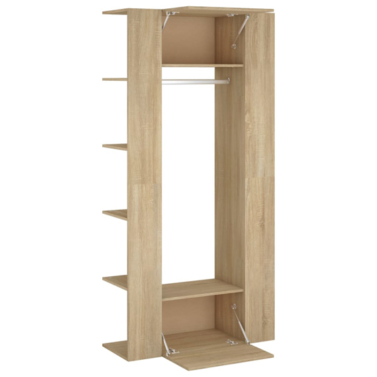 Deion Wooden Hallway Storage Cabinet In Sonoma Oak_6