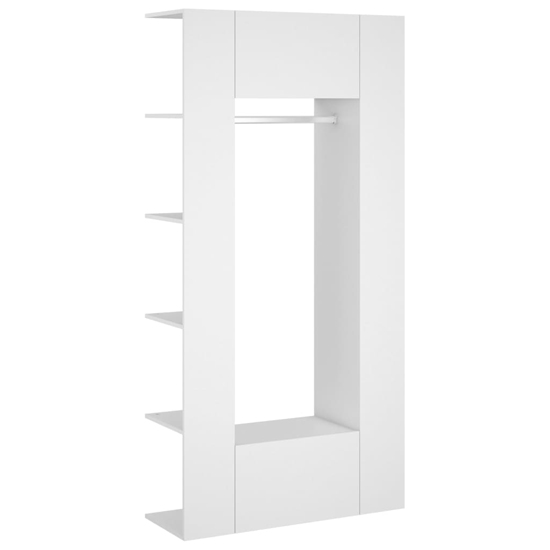 Deion Wooden Hallway Storage Cabinet In White_3