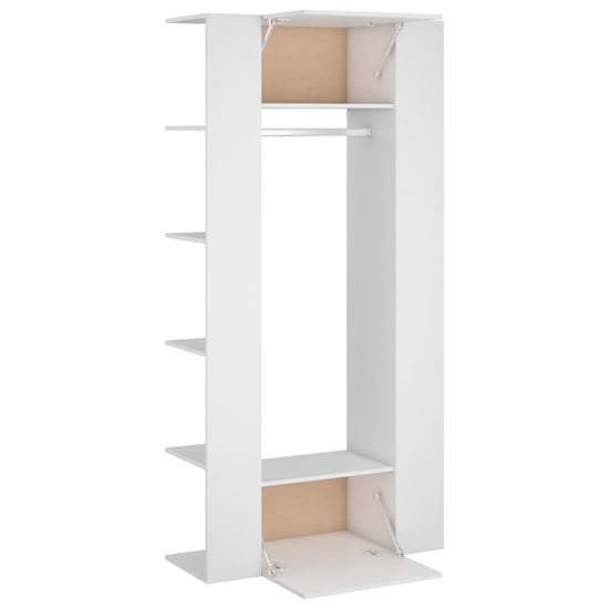 Deion Wooden Hallway Storage Cabinet In White_5