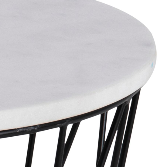 Dekalb Round Marble Side Table In Guangxi White_3